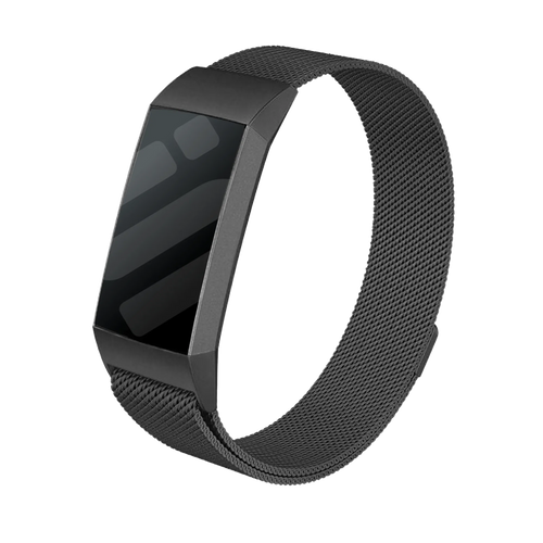 Fitbit Charge 4 Milanese Armband (Schwarz)