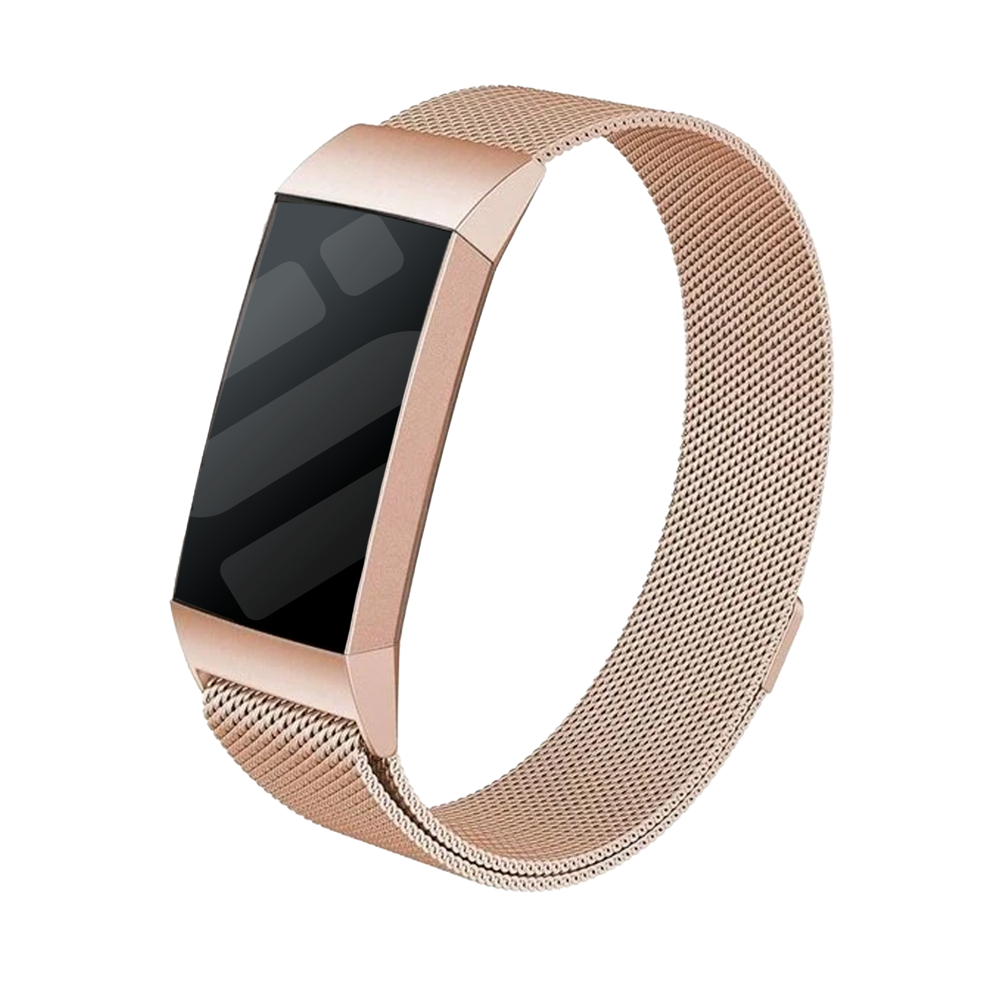 Fitbit Charge 3 Milanese-Armband (Roségold)
