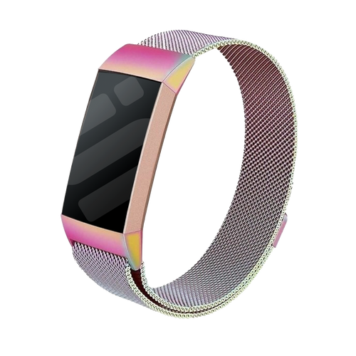 Fitbit Charge 3 Milanese Armband (Regenbogen)