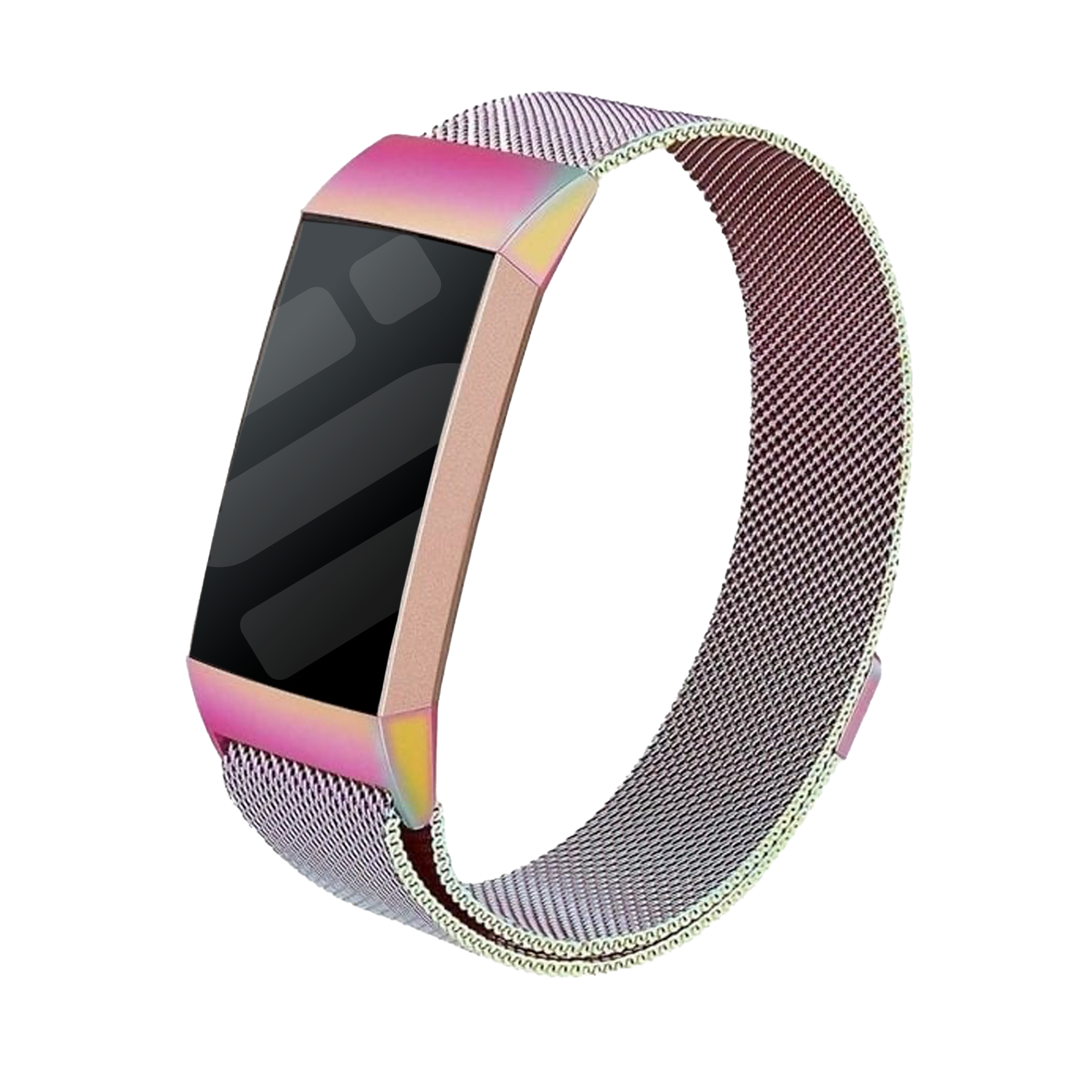 Fitbit Charge 3 Milanese Armband (Regenbogen)