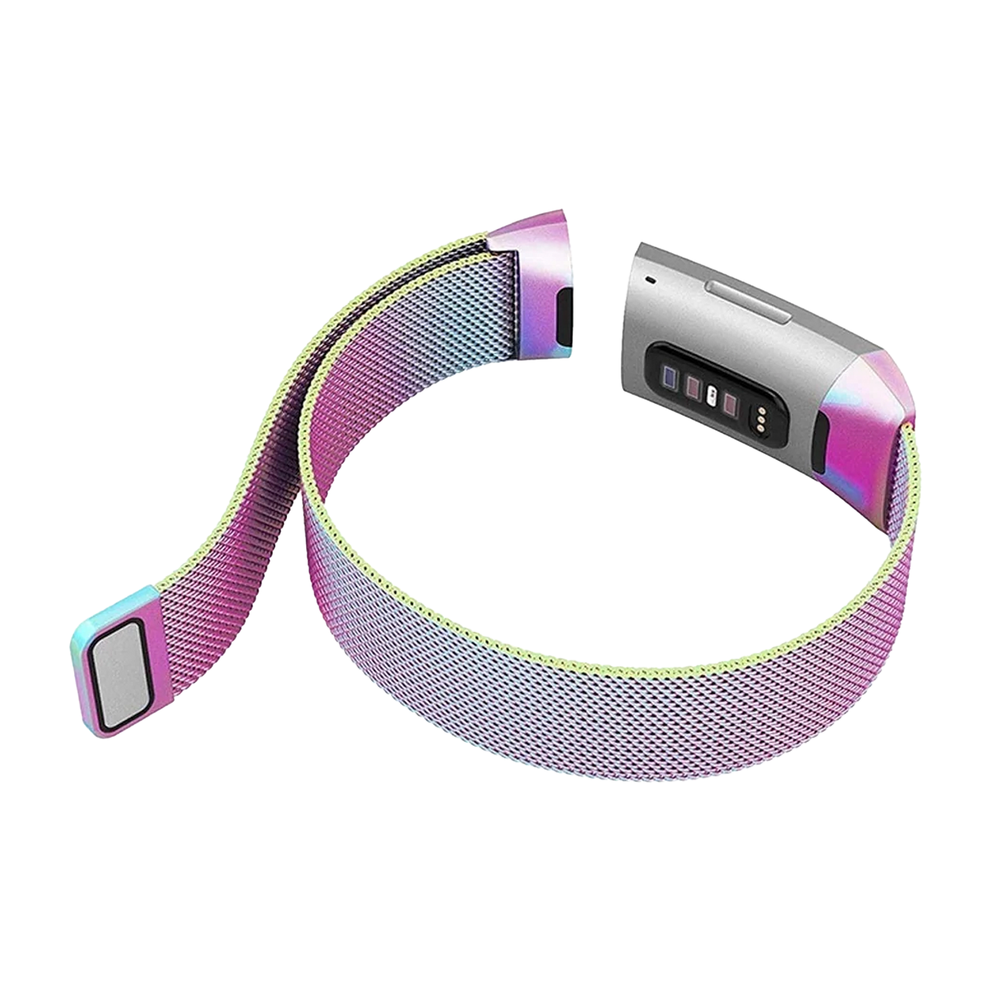 Fitbit Charge 3 Milanese Armband (Regenbogen)