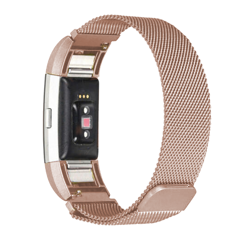Fitbit Charge 3 Milanese-Armband (Roségold)