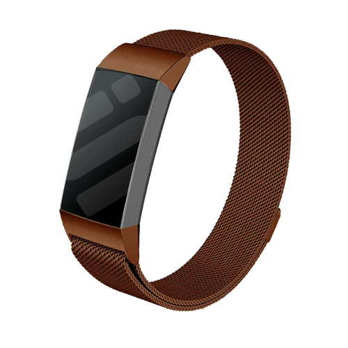 Fitbit Charge 3 Milanese Strap (Brown)