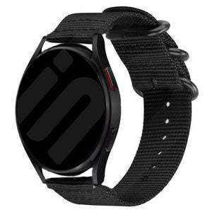 Withings ScanWatch Nova Schnalle Nylonarmband (Schwarz)