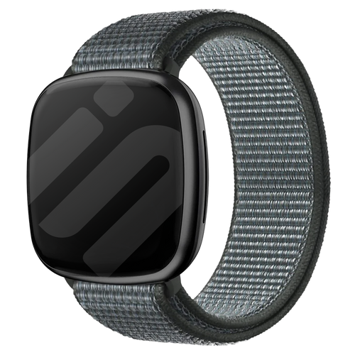 Fitbit Sense Nylonarmband (Grau-grün)