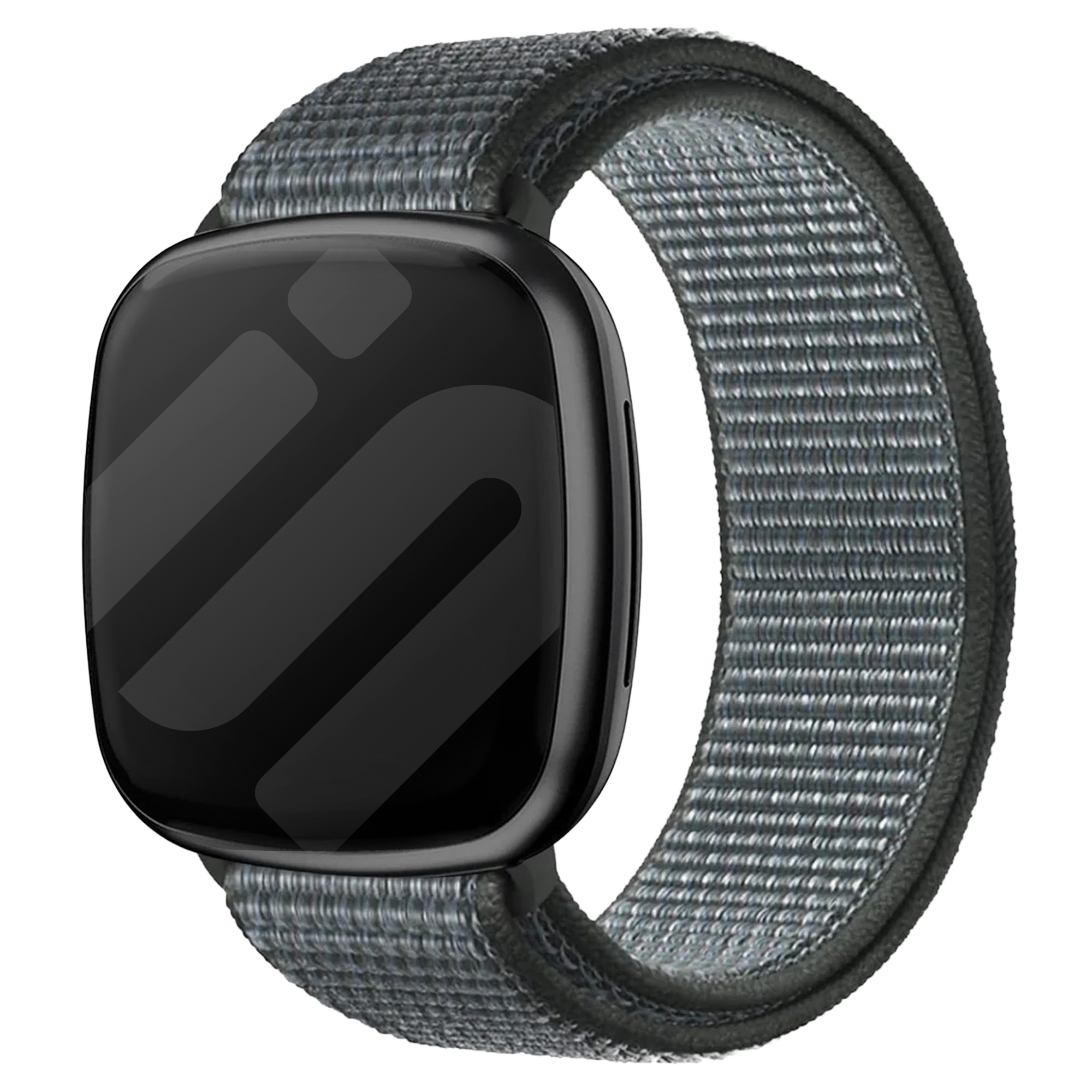 Fitbit Versa 3 Nylonarmband (Grau-grün)