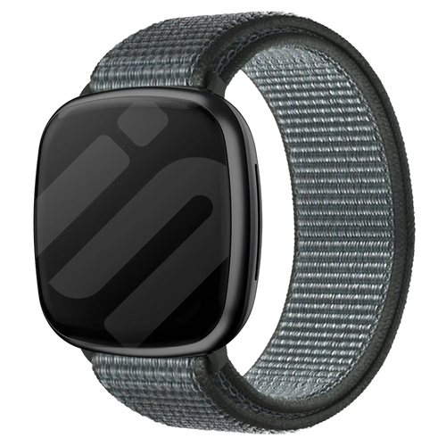 Fitbit Sense Nylonarmband (Grau-grün)