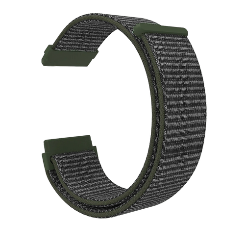 Fitbit Sense Nylonarmband (Grau-grün)