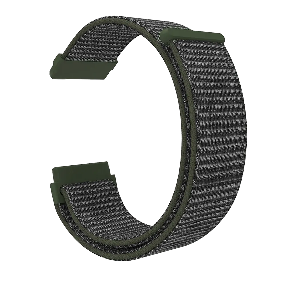 Fitbit Sense Nylonarmband (Grau-grün)