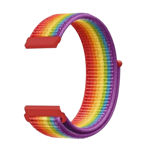 Fitbit Sense Nylonarmband (Regenbogen)
