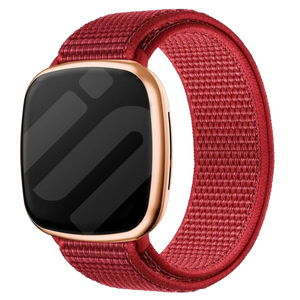 Fitbit Sense Nylonarmband (Rot)