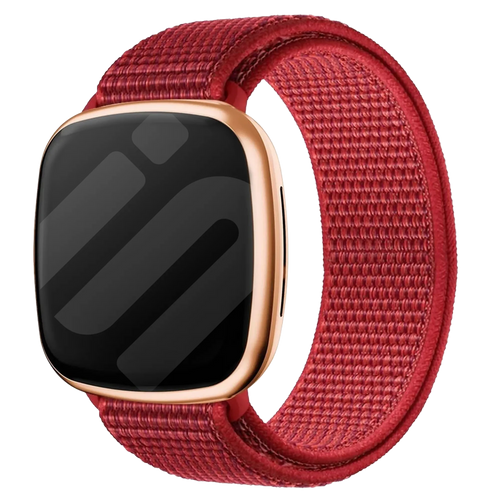 Fitbit Sense Nylonarmband (Rot)