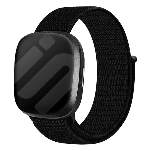 Fitbit Versa 3 Nylonarmband (Schwarz)