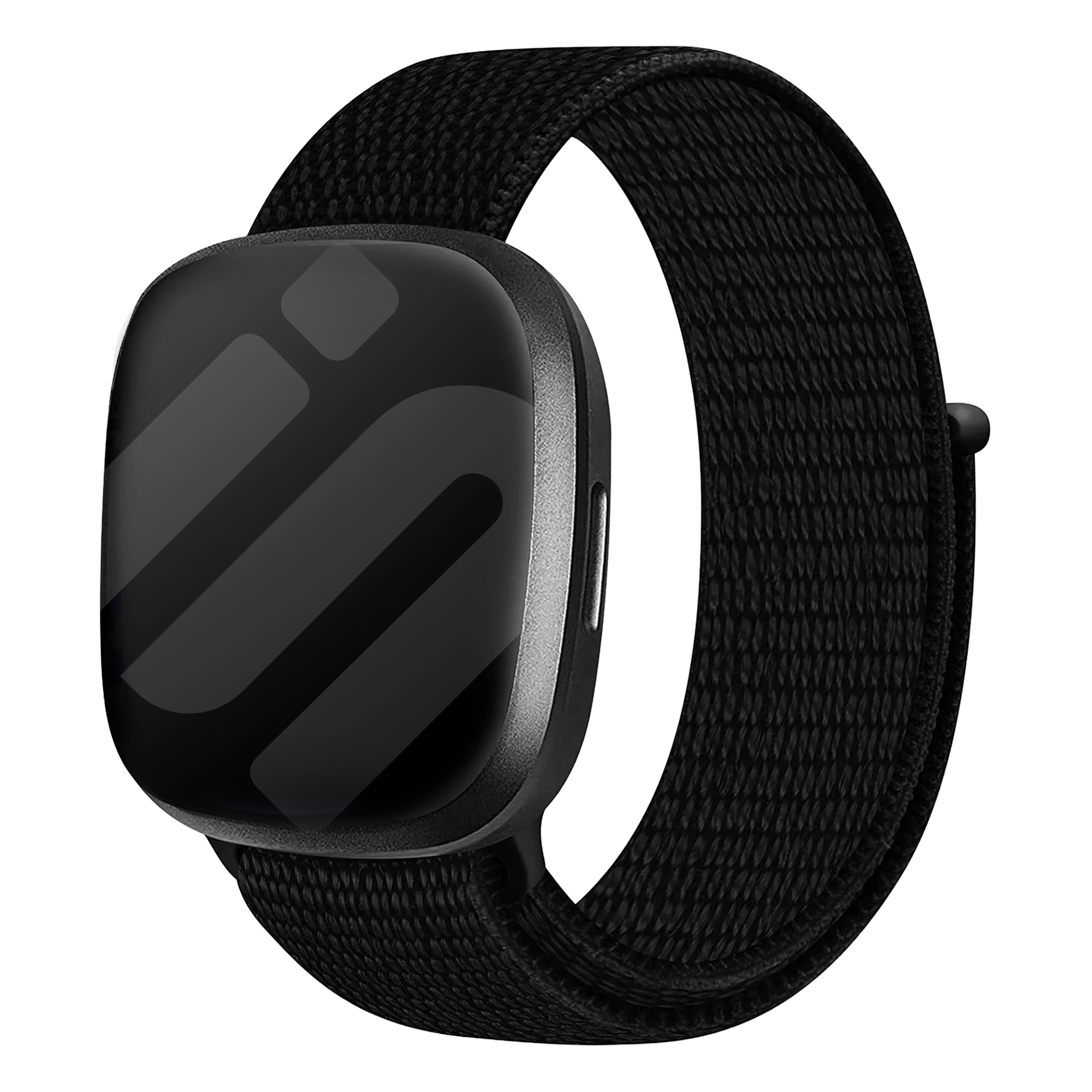 Fitbit Versa 3 Nylonarmband (Schwarz)