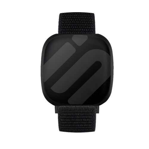 Fitbit Versa 3 Nylonarmband (Schwarz)