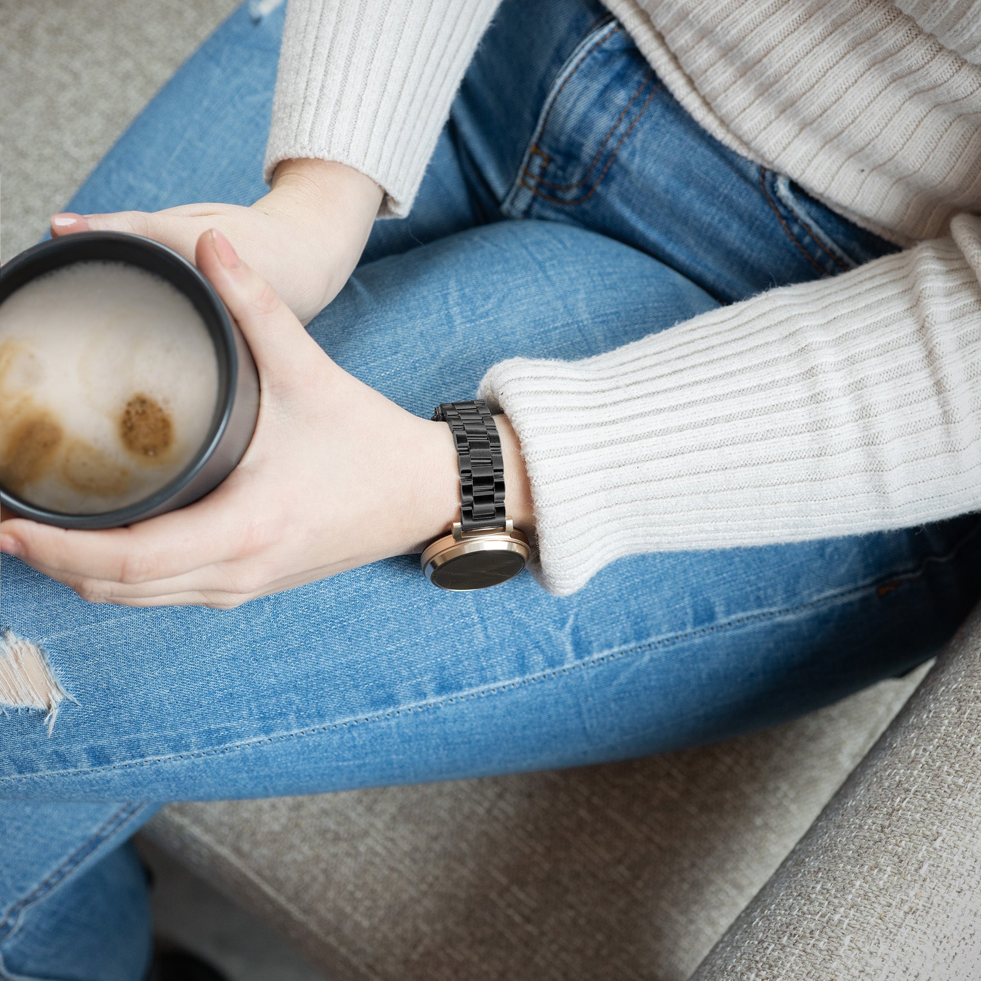 Garmin Lily Stahlarmband (Schwarz)