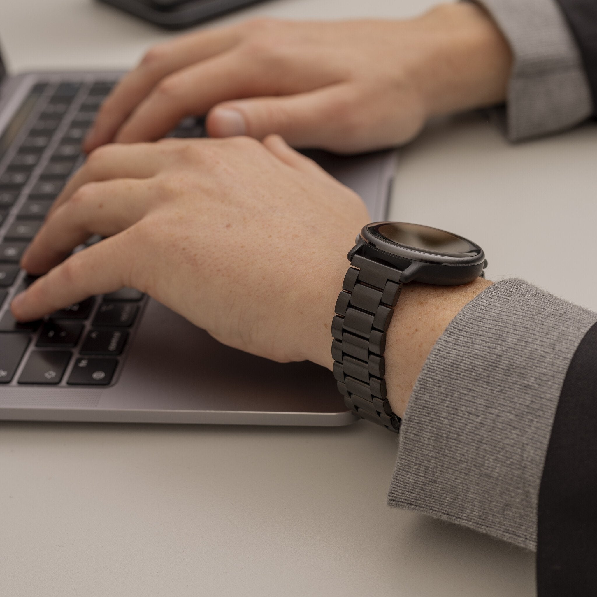 Samsung Galaxy Watch FE Stahlarmband (Schwarz)