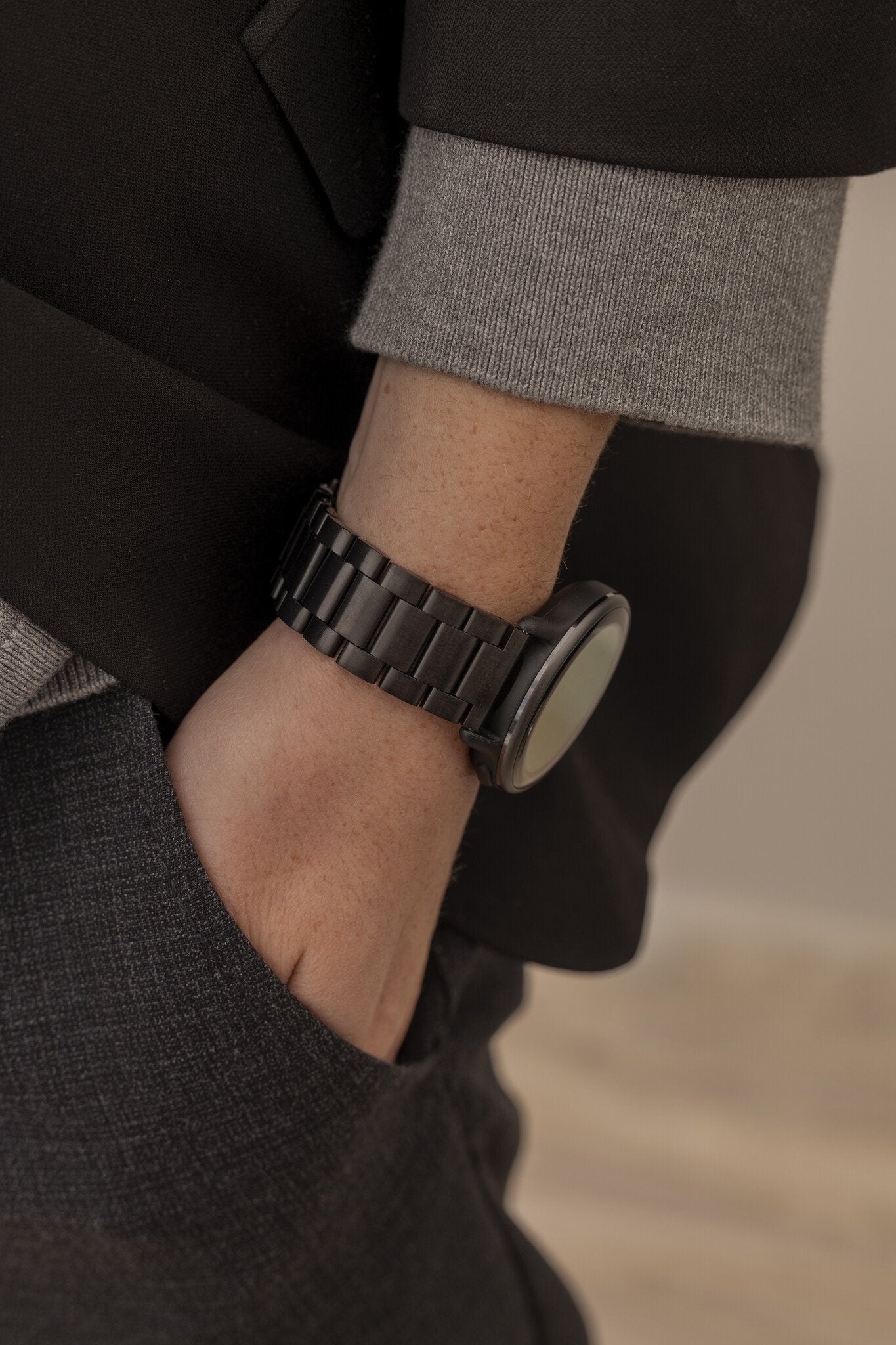 Samsung Galaxy Watch FE Stahlarmband (Schwarz)