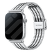 Apple Watch Edelstahlband (Silber/Schwarz)