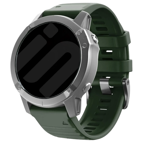 Garmin Instinct 3 - 50mm Silicone Strap (Dark Green)