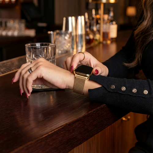 Apple Watch Armband Milanese (Roségold)