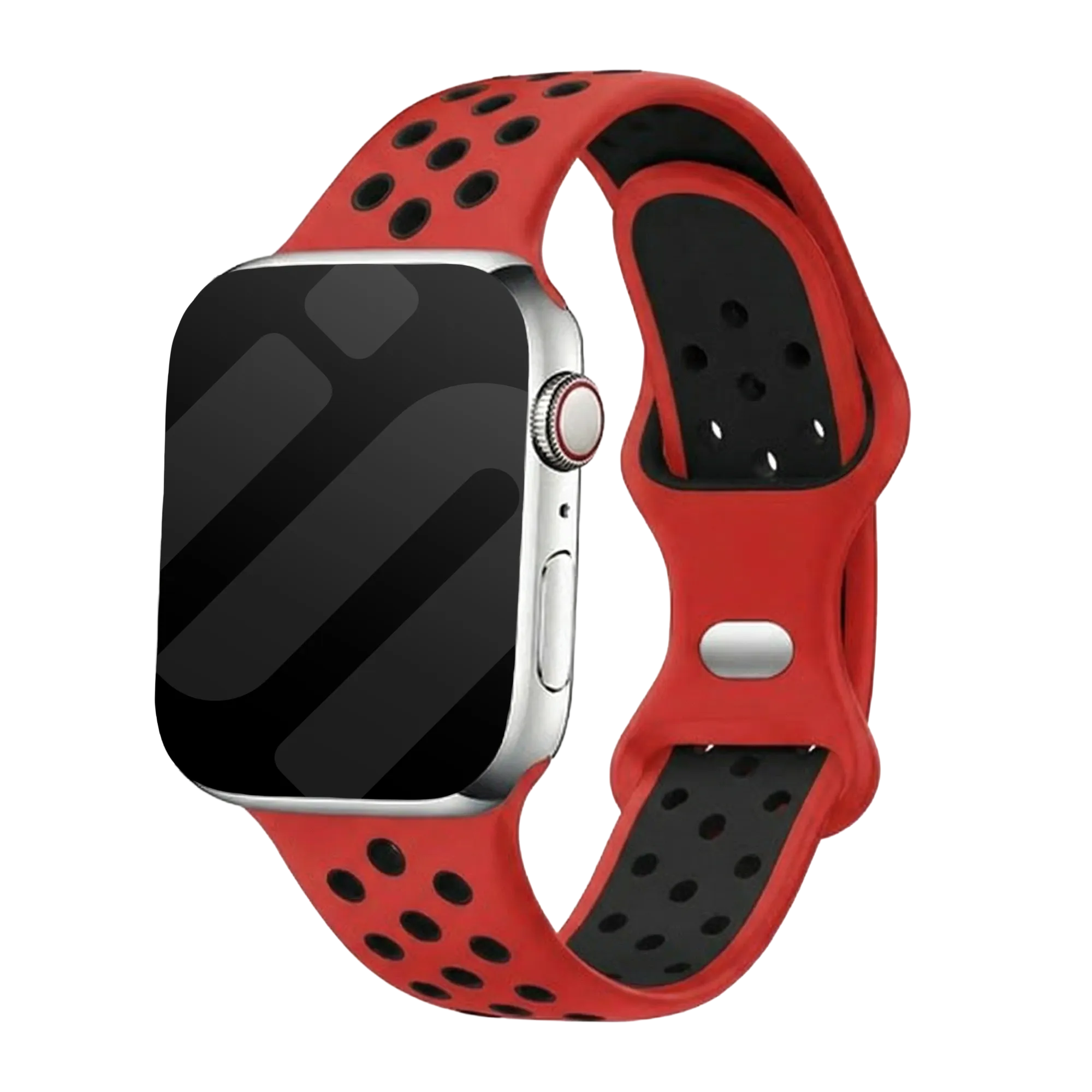 Apple Watch Armband Sport (Rot/Schwarz)