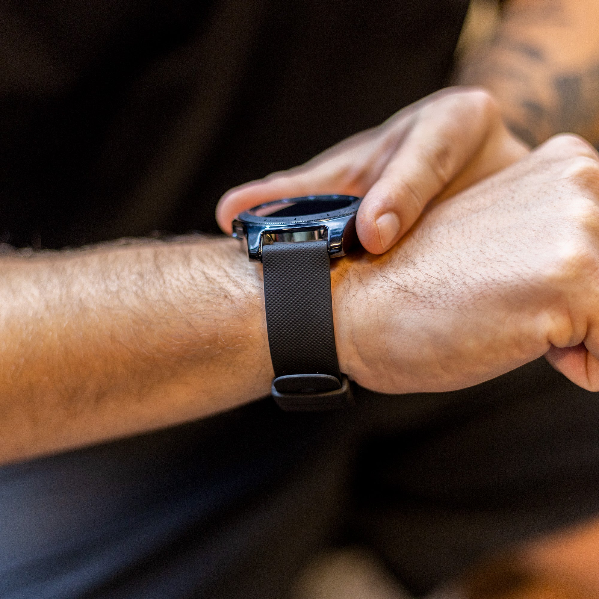 Amazfit GTR 4 Premium Silikonarmband (Schwarz)