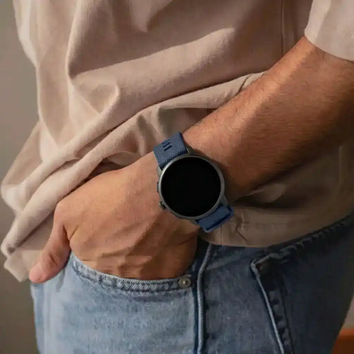 Watch Strap Premium Silicone 22mm - Quick Release (Dark Blue)