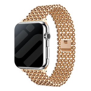 Apple Watch Stahlperlenarmband (Roségold)
