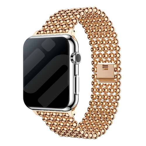 Apple Watch Stahlperlenarmband (Roségold)