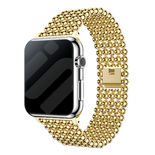 Apple Watch Stahlperlenarmband (Gold)