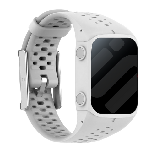 Polar M400 / M430 Silikonarmband (Weiß)