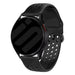 Samsung Galaxy Watch 7 - 44mm Silikonarmband mit Löchern (Schwarz)
