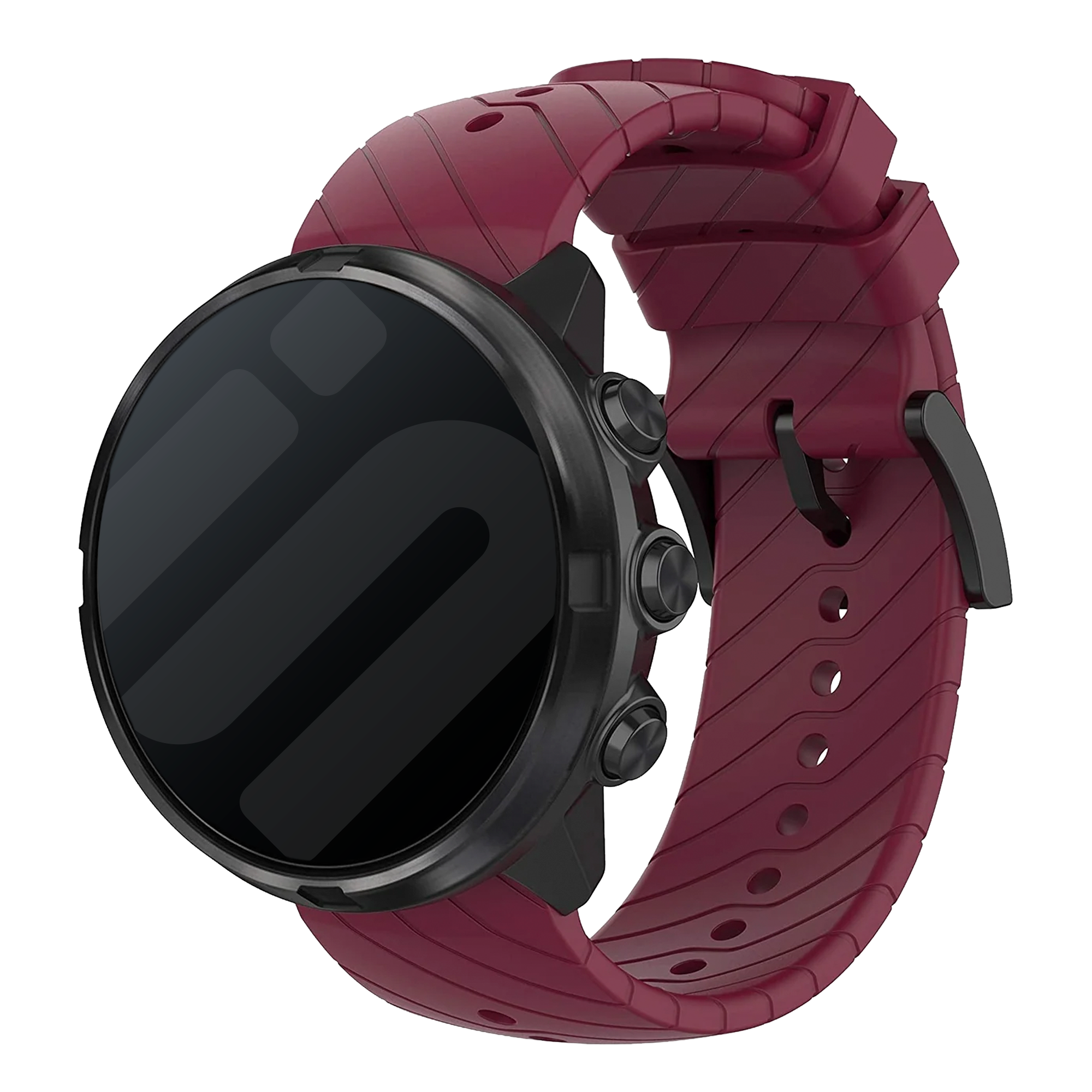 Suunto 9 (Baro) Silikonarmband (Weinrot)
