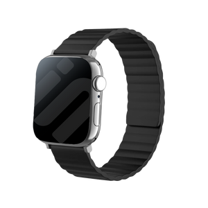 Apple Watch Magnetisches Silikonarmband (Schwarz)