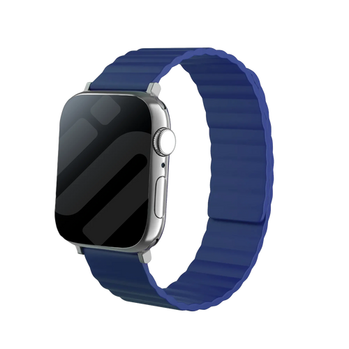 Apple Watch Magnetisches Silikonarmband (Blau)
