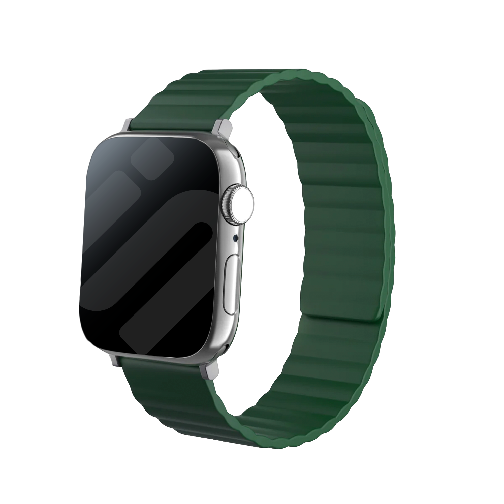 Apple Watch Magnetisches Silikonarmband (Grün)