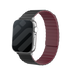 Apple Watch Magnetisches Silikonarmband (Schwarz/Rot)