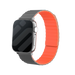 Apple Watch Magnetisches Silikonarmband (Grau/Orange)