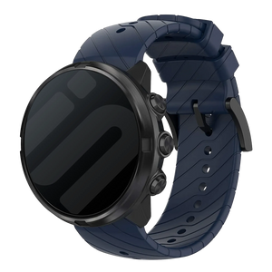 Suunto 9 (Baro) Silikonarmband (Dunkelblau)