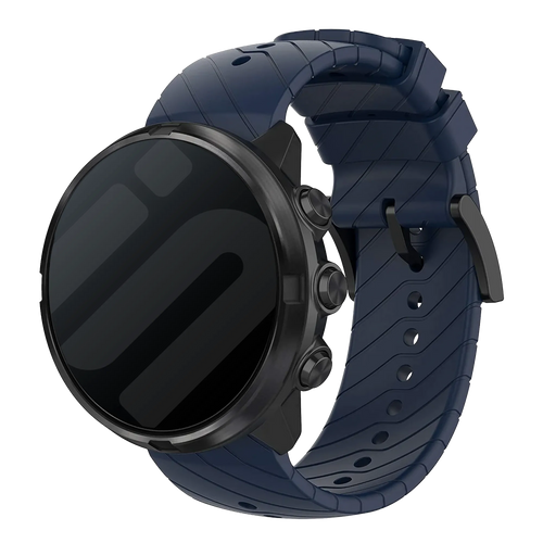 Suunto 9 (Baro) Silikonarmband (Dunkelblau)