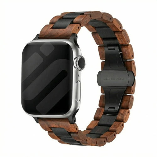 Apple Watch Holzarmband (Rot/Braun/Schwarz)