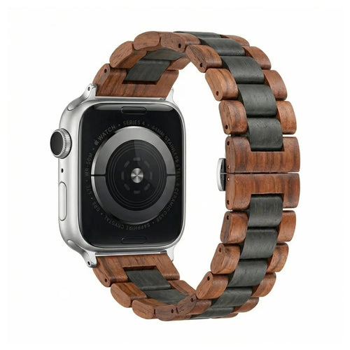 Apple Watch Holzarmband (Rot/Braun/Schwarz)