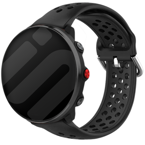Polar Vantage M Silikonarmband mit Löchern (Schwarz)