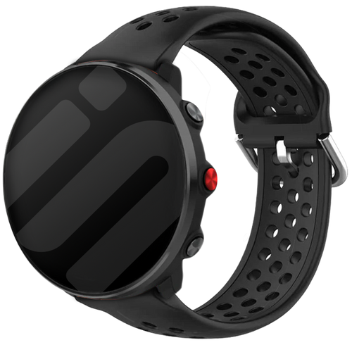Polar Vantage M Silikonarmband mit Löchern (Schwarz)