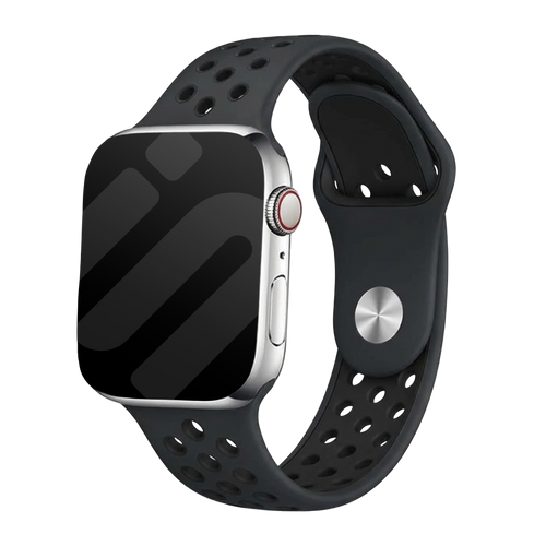 Apple Watch Sportarmband (Dunkelgrau/Schwarz)