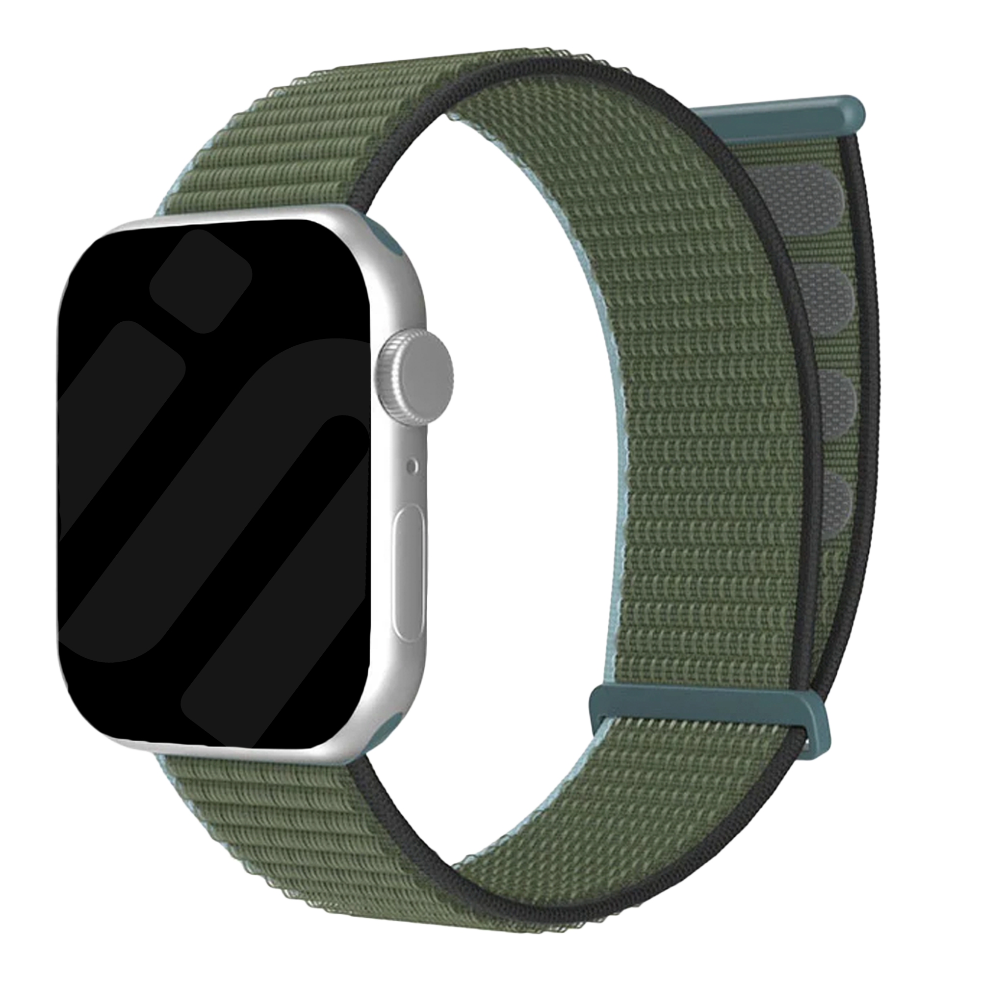 Apple Watch Nylonarmband (Olivgrün)