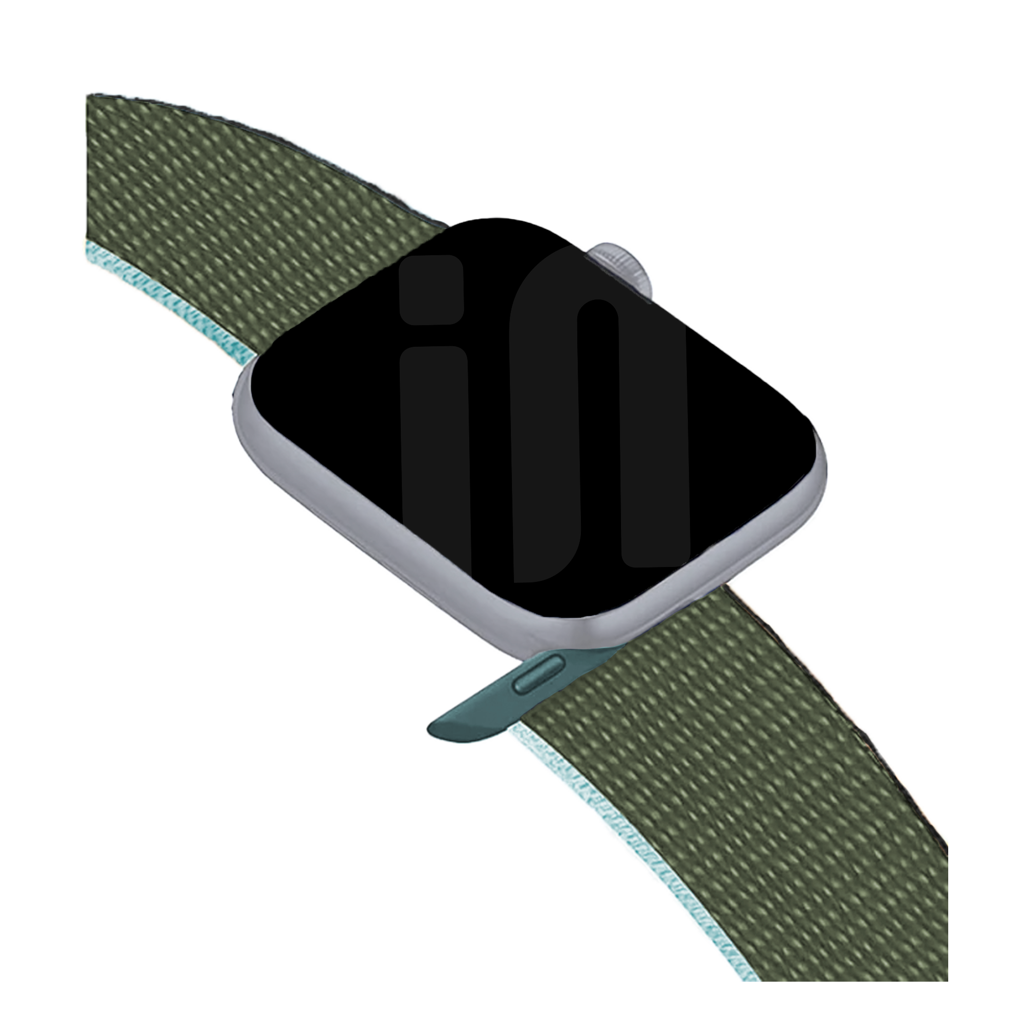 Apple Watch Nylonarmband (Olivgrün)