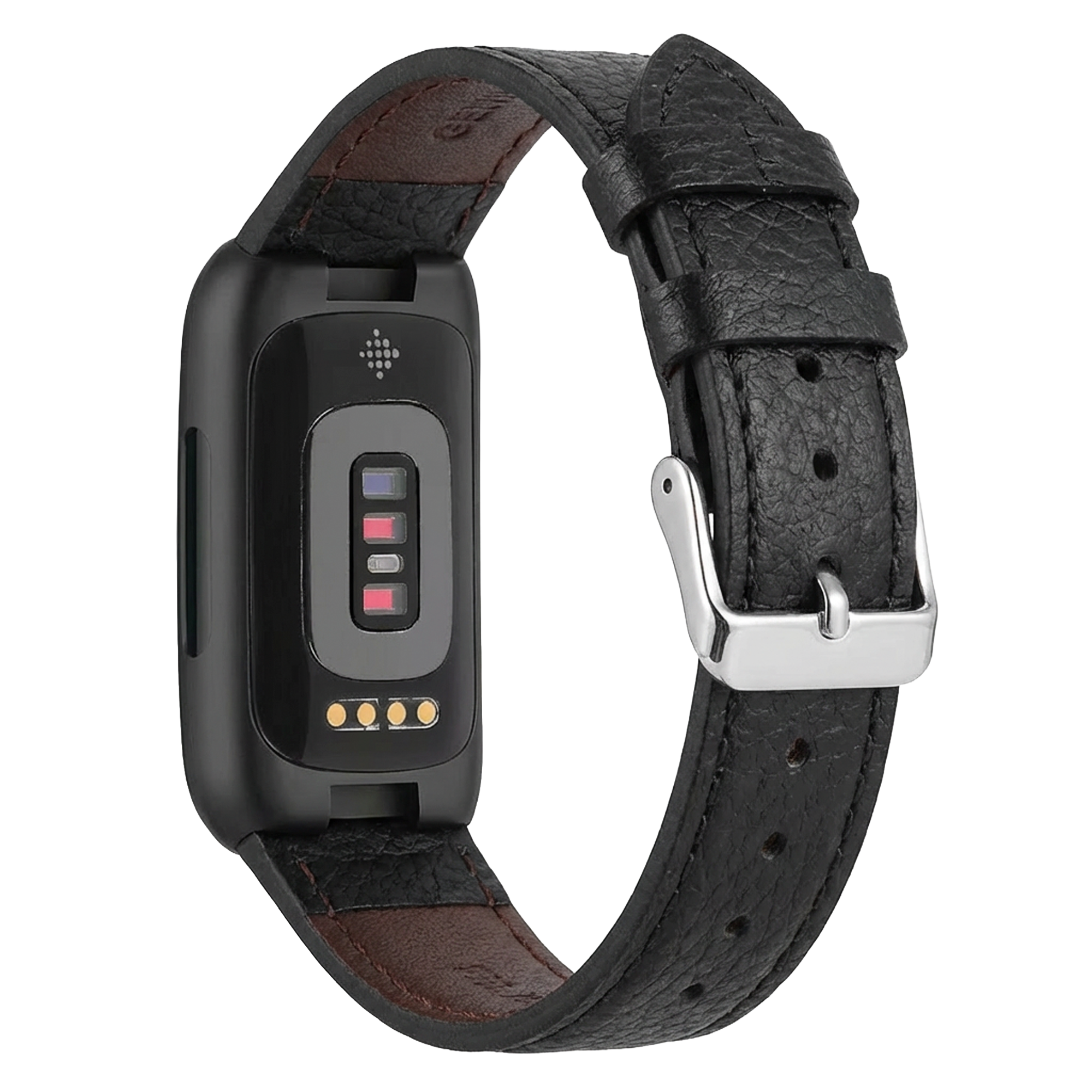 Fitbit Inspire 3 Lederarmband (Schwarz)