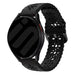 Samsung Galaxy Watch FE Silikonarmband mit Muster (Schwarz)